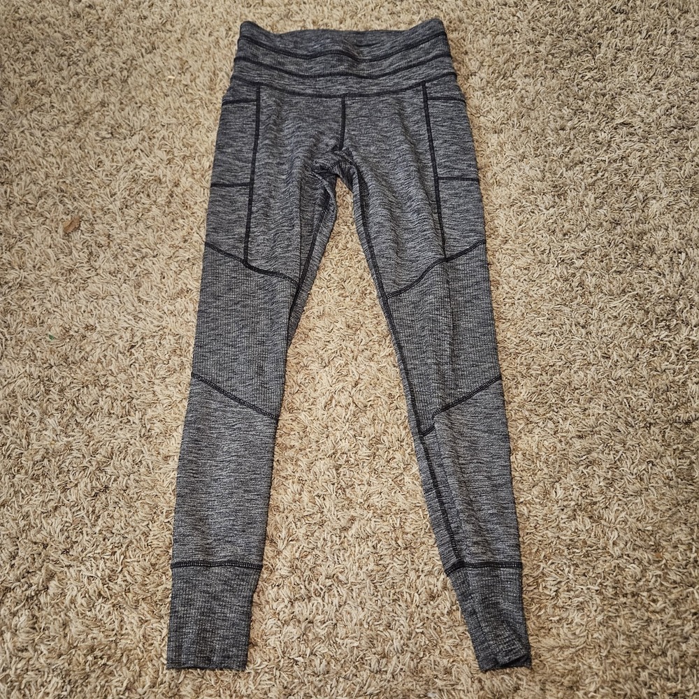 Athleta Leggings Heather Gray Yoga Pants Running Workout Gym Quality Womens Sz S